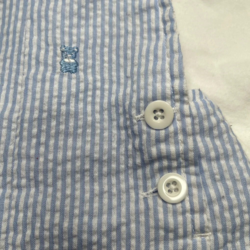 Baby Bundle 3 months embroidered Nautical Striped Overalls